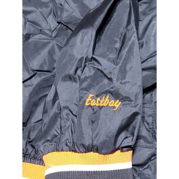 Eastbay Pullover Jacket Windbreaker Men Size XL Black Long Sleeve Zip Side @E7 - Picture 3 of 10